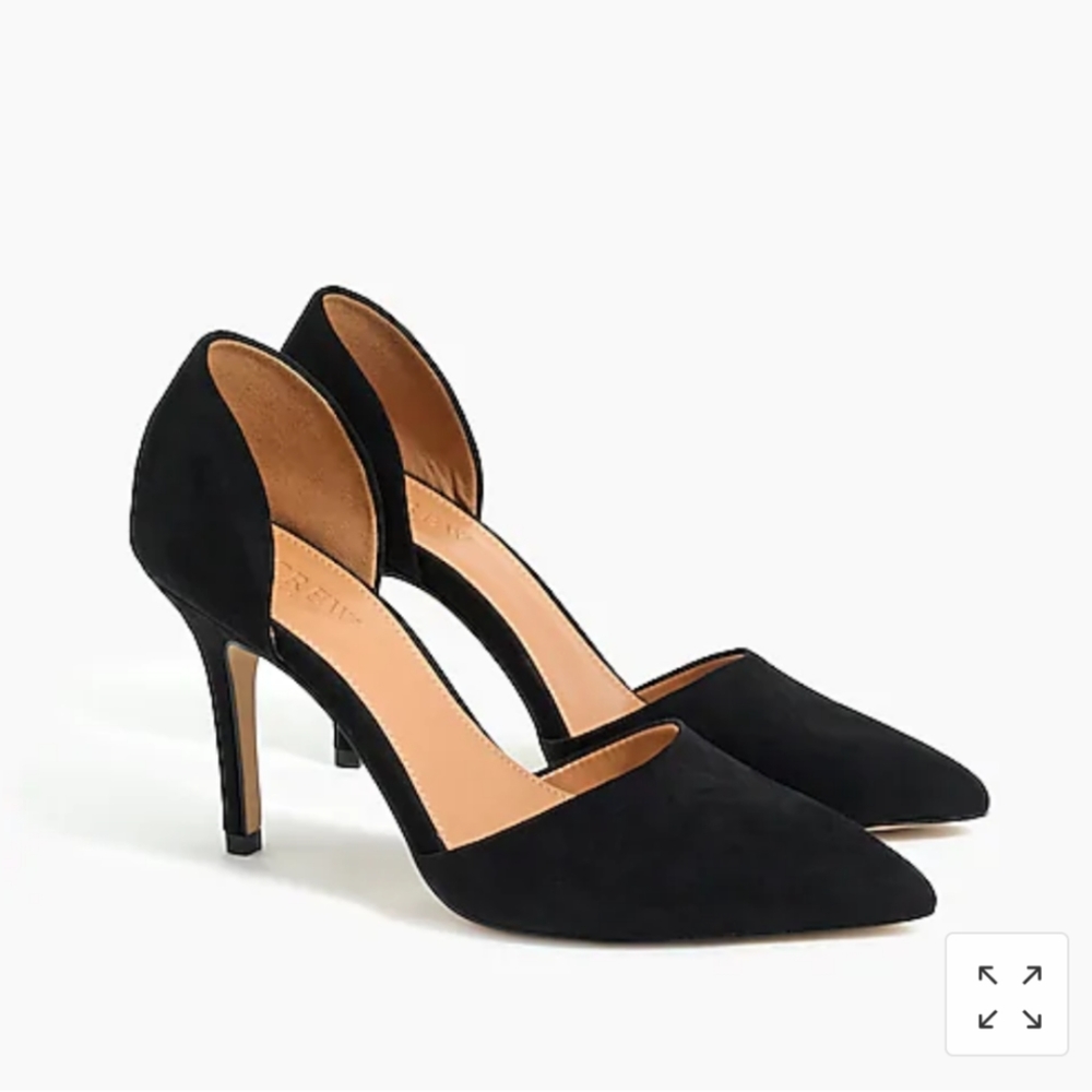 JCrew Suede d'Orsay pumps